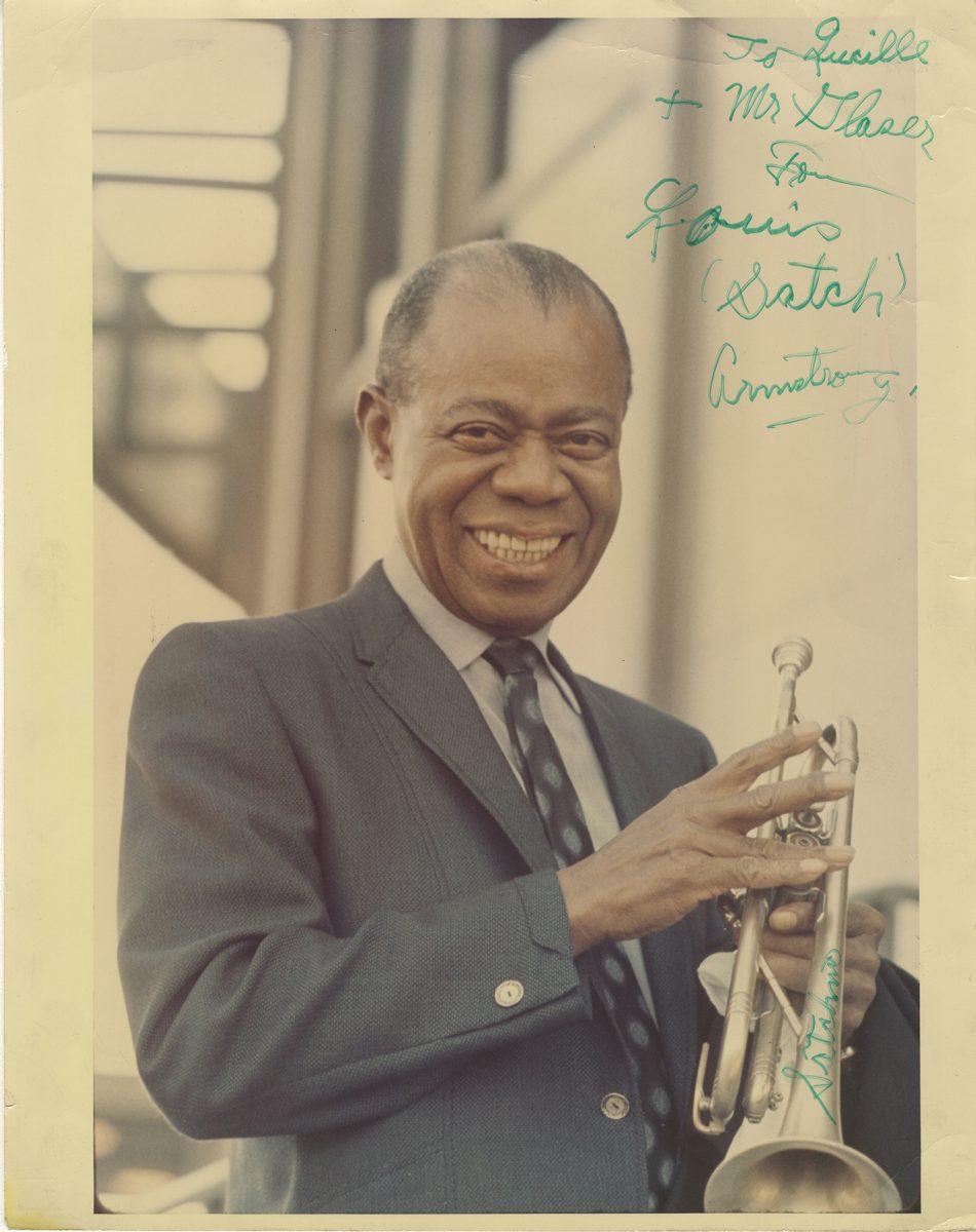 ■ルイ・アームストロング Louis Armstrong 直筆サイン入りレコード All Stars Oregon State Fair，1960■ ルイ・アームストロング／Louis Armstrong (Jazz Play-Along Volume